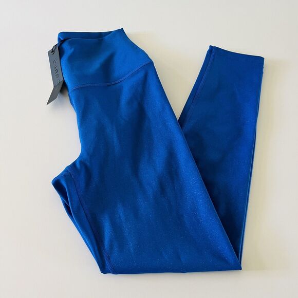CARBON38 Solid Strong Blue High Rise 7/8 Leggings In Cloud Compression - S - Picture 3 of 7